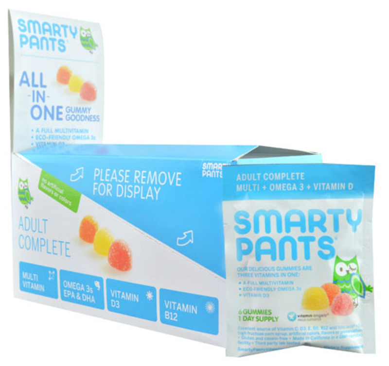 The SmartyPants Adult Complete Gummy Vitamin Travel Packs -- 15 Packs product image