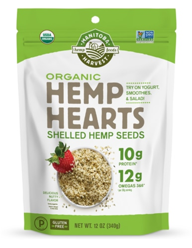 The Manitoba Harvest Organic Hemp Hearts Raw Shelled Hemp Seeds -- 12 oz product image