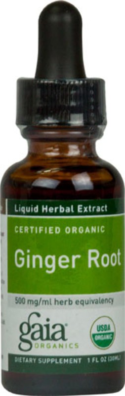 The Gaia Herbs Organic Ginger Root -- 500 mg - 1 fl oz product image
