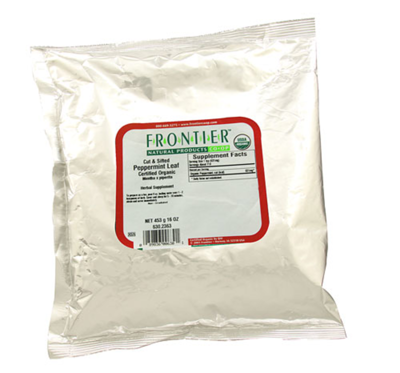 The Frontier Natural Products Organic Cut & Sifted Peppermint Leaf -- 16 oz product image